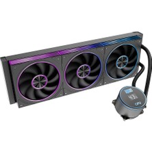 Dragos Frostbite V2 Dijital Isı Göstergeli Argb 360MM Siyah Işlemci Sıvı Soğutucu