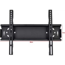 Ufix Sabit TV Askı Aparatı 42 inç / 106 cm Sabit Montaj Tipi Güvenlik Kilit Sistemi