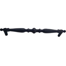 Hobilinka Antika Tarz Dekoratif Pirinç Yeni Sütun Mobilya Kulbu - 128MM, Oksit