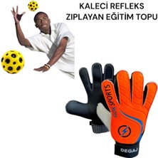 Feyza Design Çocuk Kaleci Eldiveni ve Zıplayan Eğitim Topu Seti