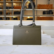 Valvıc Hakiki Deri A4 Sıgan Klasik Kadın Çantası