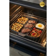 ChefTime Premium 5 Gözlü Döküm Kamp&piknik Tavası