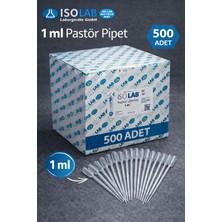 Plastik Damlalık Pastör Pipet  1 ml - 500 Adet / Kutu