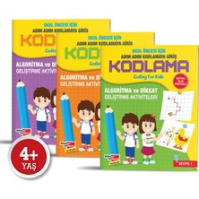 Dikkat Atölyesi Yayınları Dikkat Atölyesi Okul Öncesi Adım Adım Kodlamaya Giriş Kitabı Canan Demir 3 - 5 Yaş Eğitici