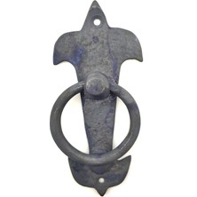 Hobilinka Antika Tarz Dekoratif Pirinç Lale Kapı Halkası - 165X70MM, Oksit