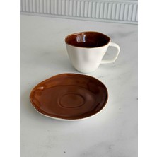 Rossev Porselen Çay ve Kahve Fincanı 6' Lı Terra 250ML