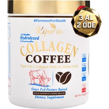Kiperin Coffee Collagen | Kahveli Çift Hidrolize %100 Saf ve Doğal Toz Kolajen Peptitler | 30 Günlük