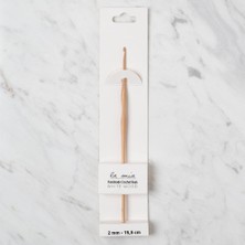 Hobilinka La Mia Whitewood 2 mm 15.5 cm Ahşap Yün Tığ