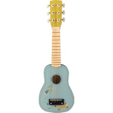 Moulin Roty Eğlenceli Tasarımlı Tilki Gitar Ahşap Oyun Aracı 2 - 8 Yaş Çocuklar İçin