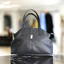 Valvic Hakiki Deri  Modern Klasik Kadın Çantası