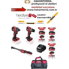 ALWAYSSPEED Arm 1/2 Somun Sökme Sıkma Matkap Seti + Cırcır Seti Takımı 4AH Akü