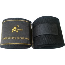 Feyza Design El Sargısı ve Bilek Koruyucu, 3,5 Metre Siyah Elastik Bandaj