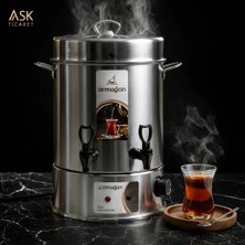 Snl Home 120 Bardak Çelik Çay Otomatı & Çay Makinesi - Semaver