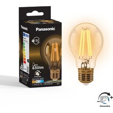 Panasonic  E27 Dim Edilebilir Filaman Lamba 7W 630LM 2000K Gold