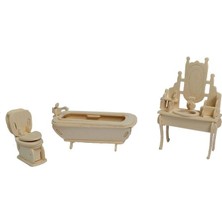 Hobilinka 3D Ahşap Puzzle - Banyo