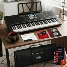 Midex PS-3500K Tuş Hassasiyetli 61 Tuşlu Org (Çanta Kulaklık Notalık Adaptör Metod)