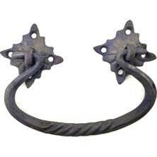 Hobilinka Antika Tarz Dekoratif Pirinç Kazan Kulbu - 90X130 Mm, Oksit