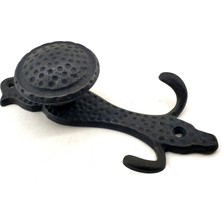 Hobilinka Antika Tarz Dekoratif Pirinç Portmanto Askı - 150X72 Mm, Oksit