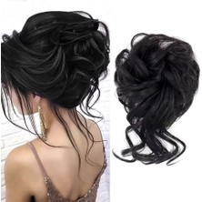 Decostyle Lı Lastikli Kuyruklu Topuz Toka / Siyah