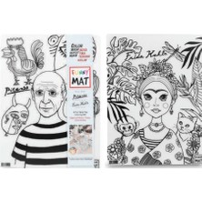 Decostyle Funny Mat - Pıcasso ve Frıda Kahlo 25 x 35 cm