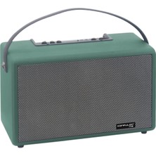 Hobilinka Konfulon F32 2X50W Sürücülü 2 Adet Mikrofonlu Bt 5.2 Kablosuz Hoparlör - Yeşil