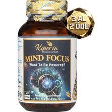 Kiperin Mind Focus Aslan Yelesi Mantarı, Sitikolin, Rhodiola, L-Theanin .. (1440MG) | Akıllı Gıda Takviyesi