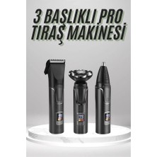 Hobilinka Dijital Göstergeli 3 Başlıklı Tıraş Makinesi Islak Kuru Lazer Öncesi Günlük