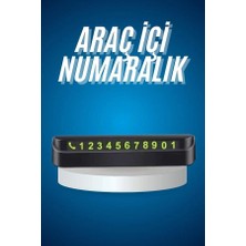 Hobilinka Araç Içi Numaratör Numaralık Oto Cam Kartı Fosforlu Numaratör