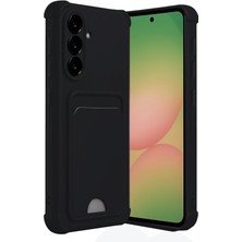 Hobilinka  Samsung Galaxy A56 Kılıf Kelvin Kartvizitli Silikon - Siyah