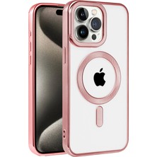 Hobilinka  iPhone 14 Pro Max Kılıf Kronos Magsafe Kapak - Rose Gold