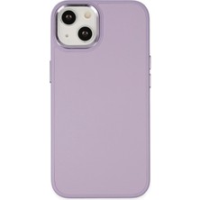 Hobilinka  iPhone 14 Plus Kılıf Asya Deri Silikon - Lila