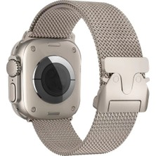 Hobilinka  Apple Watch 42MM Milano Metal Kordon - Titan Gri