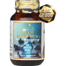 Kiperin 5x Çoklu Magnezyum (Taurat, Bisglisinat, Malat, Sitrat, L-Treonat) 60 Kapsül | Akıllı Gıda Takviyesi