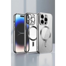 Hobilinka  iPhone 13 Pro Max Kılıf Kross Magneticsafe Kapak - Titan Gri