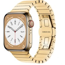 Hobilinka  Apple Watch 42MM KR413 Fine Steel Kordon - Gold