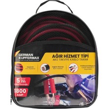 German Kupfermax Ağır Hizmet Tipi 5 Metre 1800A Akü Takviye Kablosu, Universal Model ve Çantalı Alman Güvencesiyle