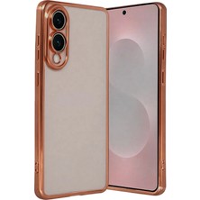 Hobilinka  Samsung Galaxy S25 Edge Razer Lensli Silikon - Çöl Titanyum