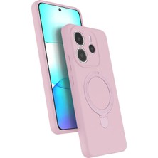 Hobilinka  Xiaomi Redmi Note 14 4g Regal Magsafe Standlı Kapak - Açık Pembe
