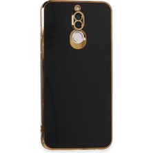 Hobilinka  Huawei Mate 10 Lite Kılıf Volet Silikon - Siyah