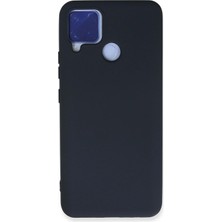Hobilinka  Realme C15 Kılıf Nano Içi Kadife Silikon - Lacivert