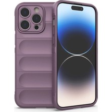Hobilinka  iPhone 14 Pro Kılıf Optimum Silikon - Mor