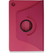 Hobilinka  Samsung Galaxy Tab A9 Plus Kılıf 360 Tablet Deri Kılıf - Pembe