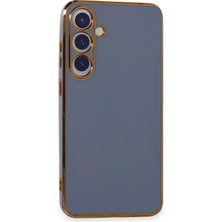 Hobilinka  Samsung Galaxy S24 Kılıf Volet Silikon - Mavi