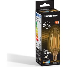 Panasonic  E14 Dim Edilebilir Filaman Lamba 4W 360LM 2000K Gold