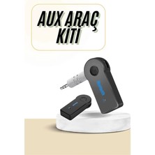 Hobilinka Bluetooth Araç Kiti Aux Çıkışlı  Telefon Müzik Alıcı Tüm Cihazlara Uyumlu