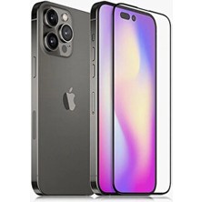Hobilinka Iphone 14 Pro Max Uyumlu 9d Tam Kaplayan Parmak Izi Bırakmayan Ekran Koruyucu Film