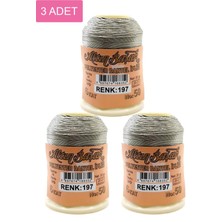 Hobilinka 3 Adet Altınbaşak Oya ve Dantel Ipi 20 gr - Royaleks - No: 197