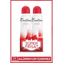 Hobilinka 2 Adet Emotion Romance Kadın Vegan Deodorant 150 ml Hızlı Kurur, Leke Bırakmaz