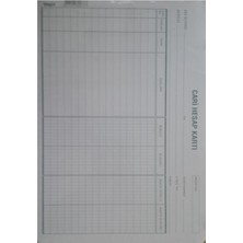 Özkan Cari Hesap Kartı Büyük 100 Lü Paket