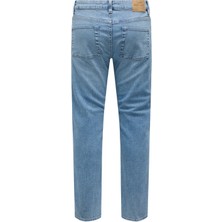 Only & Sons Orta Bel Dar Açık Mavi Erkek Denim Pantolon 22027900 Onsweft Ey Box Jeans Noos